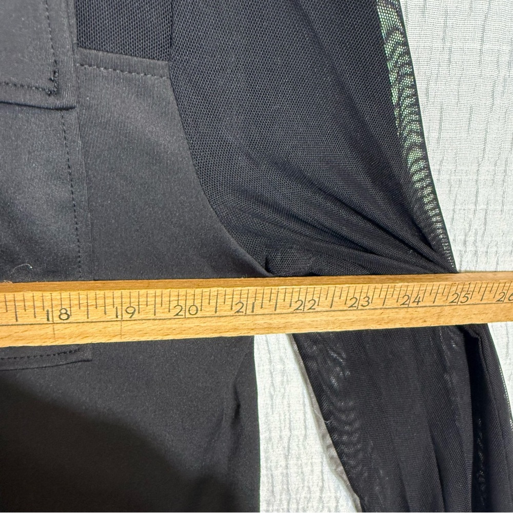 Anatomie‎ Black Sheer Button-Front Blouse Top Size Medium Travel Chic - Picture 9 of 11